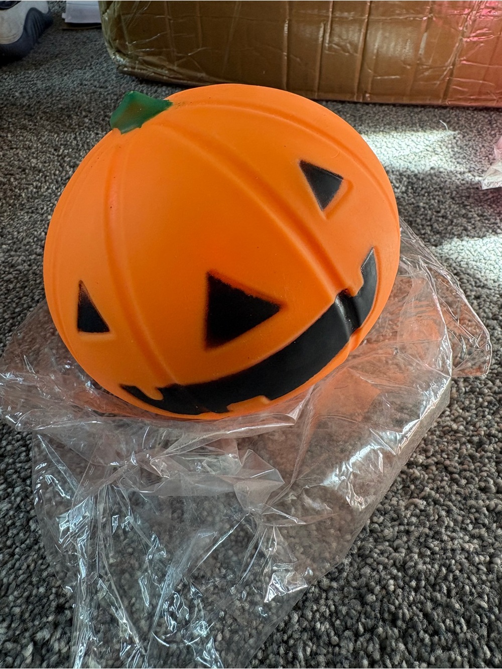 Orange Pumpkin Jack-O'-Lantern Kids Large Squishy